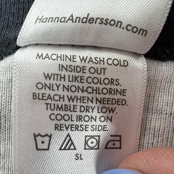 Hanna Andersson Adult Long John Top Organic Cotton Heritage Fair Isle Black Sz M - Picture 8 of 9